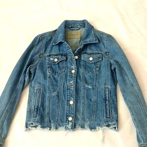 Blanknyc Distressed Denim Short Jean Jacket
